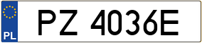 Trailer License Plate